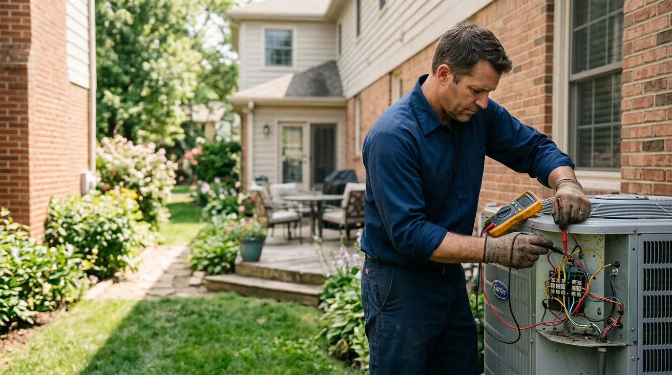 HVAC technician working near Old Station, CA